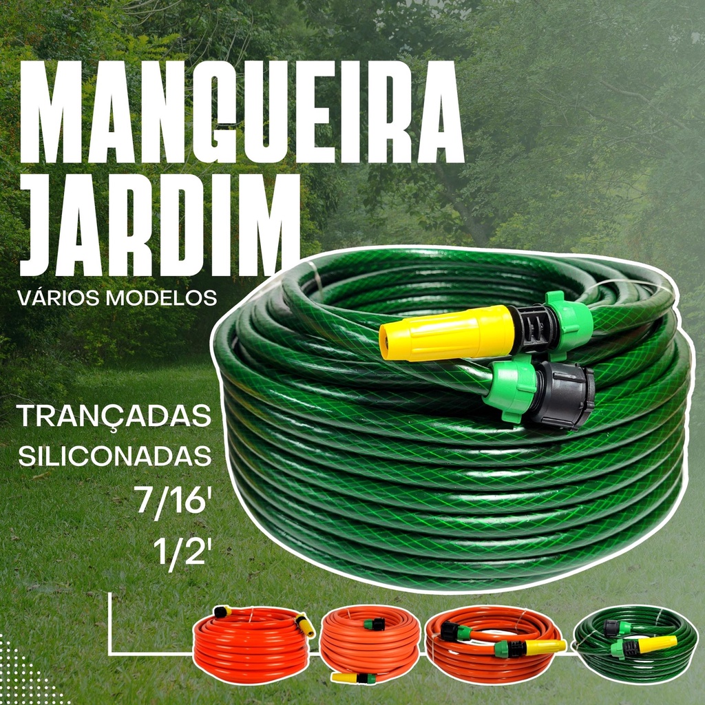 Mangueira De Jardim Metros Com Esguicho Bocal Para Casa Jardim E Reas Externas