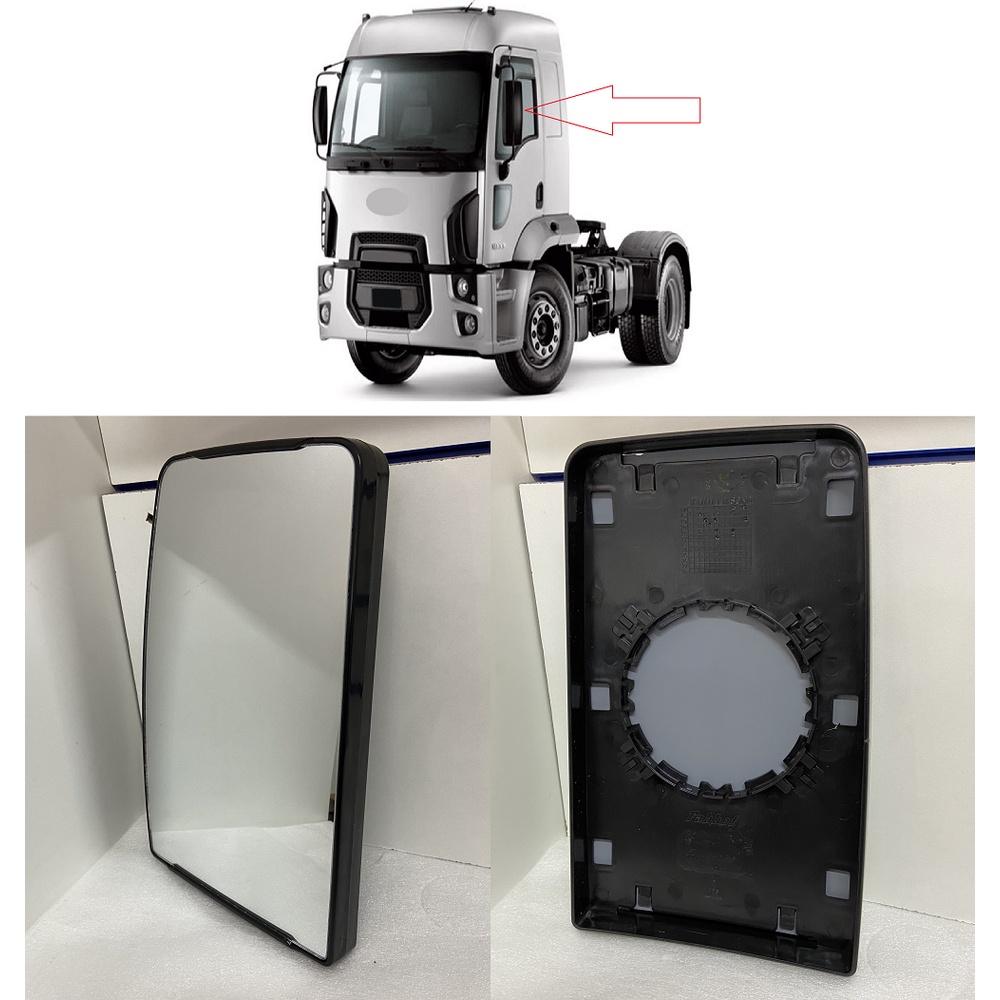 Lente Retrovisor Ford Cargo 2012 Mb  1634/1938/2638 ls Atron 1635 Convexo