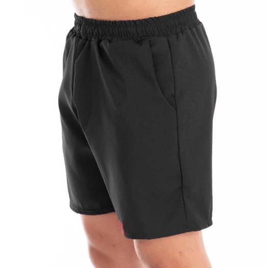 Short Masculino em Tactel com 3 Bolsos e Cordão de ajuste