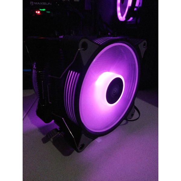 COOLER PROCESSADOR DISSIPADOR DE CALOR - 2 FANS 120mm 4 HITPIPE - ARGB