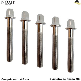 Parafuso de afinação para Bateria - Caixa/Tom/Surdo M6 X 4,5cm(5 Unid) NOAH NSP505-6