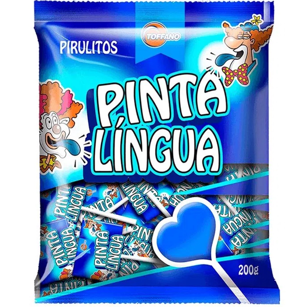 Pirulito Pinta Língua Sabor Tutti Frutti 200g - Toffano em Oferta na Shopee