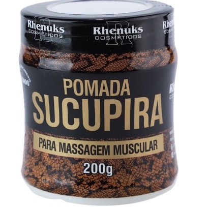 Pomada Massageadora Sucupira Rhenuks 200 gr. em Oferta na Shopee