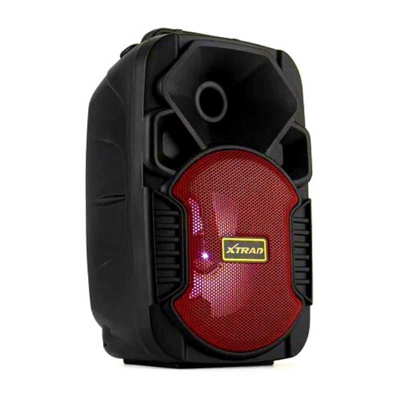 Caixinha Caixa de som Bluetooth portátil com LED Radio FM SD MP3 XDG-54 XTRAD