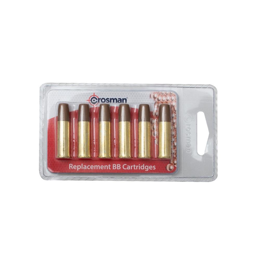 Kit 06 Capsulas Magazine Extra Revolver 357 Co2 Crosman 4,5 em Oferta na Shopee