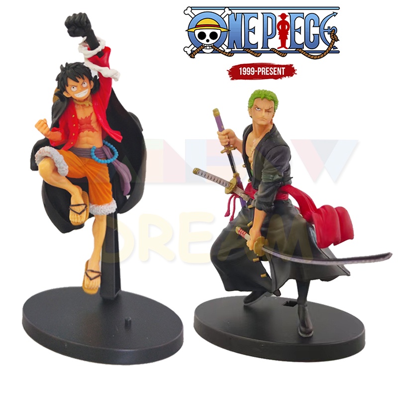 Action Figure Macaco D . Luffy/Roronoa Zoro Figura A Ilha Dos Fantasmas Anime Brinquedos