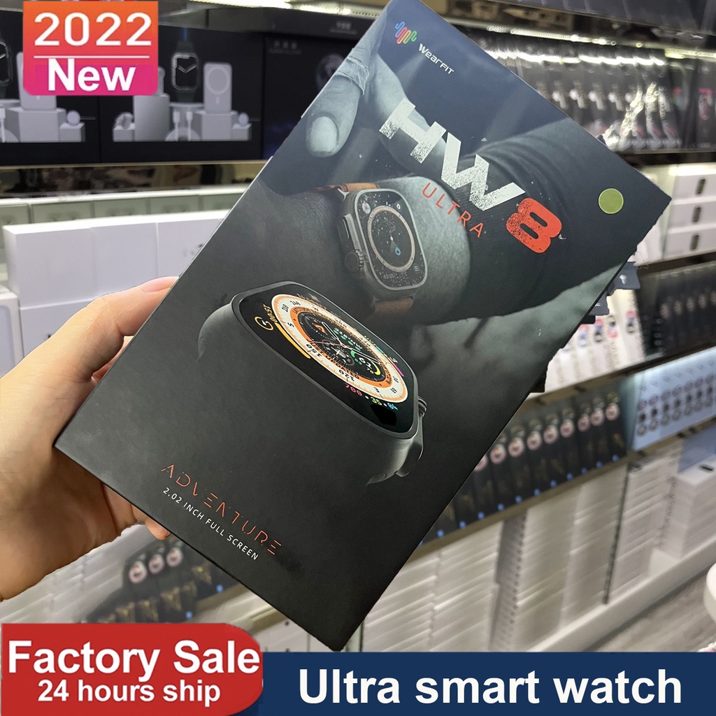 IWO Smartwatch HW8 Ultra Series 8 Esportivo NFC Medição Masculina Frequência Cardíaca Fitness Sangue Açúcar