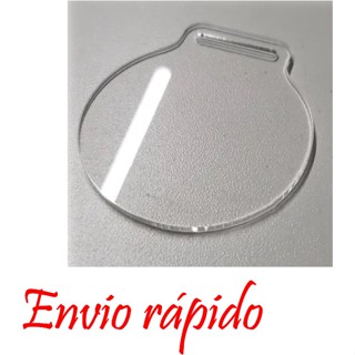 kit com 40 Medalha Redonda PS Cristal 2mm Para Personalizar