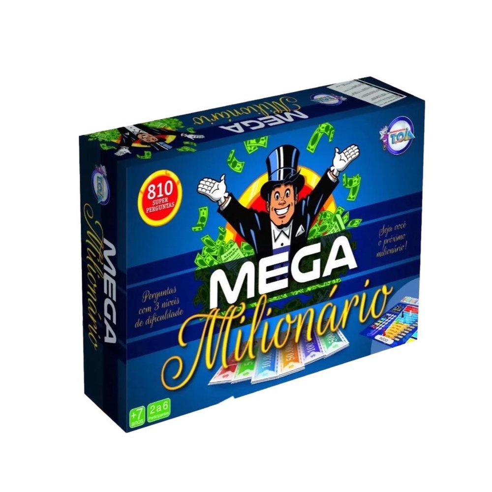 Jogo Mega Milionário Com 810 Perguntas Tóia - 12151