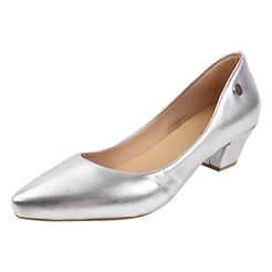 Sapato Feminino Scarpin Social Bico Fino Donna Santa