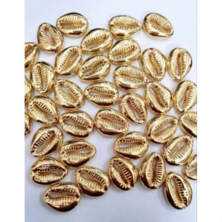 Búzios Dourado 13x18mm ABS 20 Peças