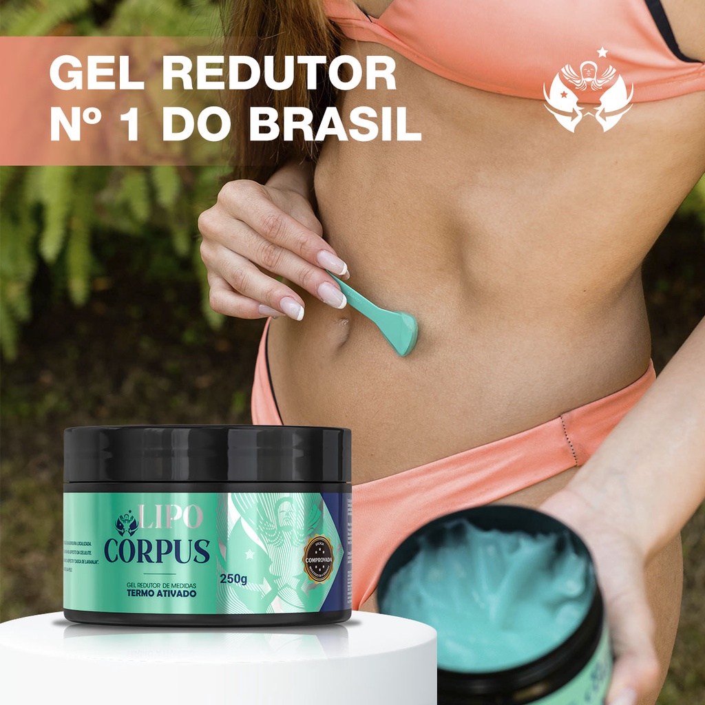 GEL SECA BARRIGA Lipo Corpus Termo Ativado Queima Gordura na Primeira Aplicação | Entrega Rápida