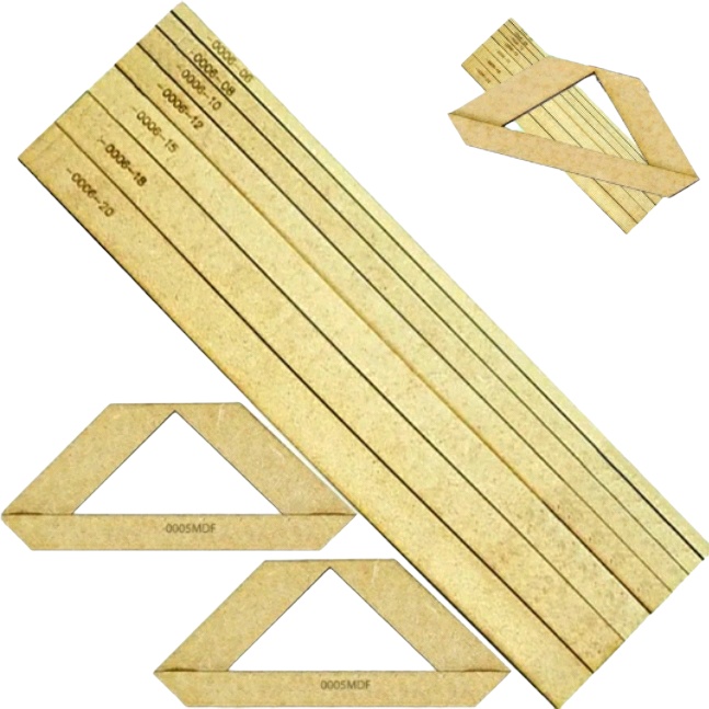 Kit Régua Gabarito Cartonagem Encadernação Fio De Cabelo Mdf Kit Régua Gabarito Cartonagem Encadernação Fio De Cabelo Mdf