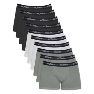 Kit com 10 Cuecas Boxer Zorba Algodão Max 702