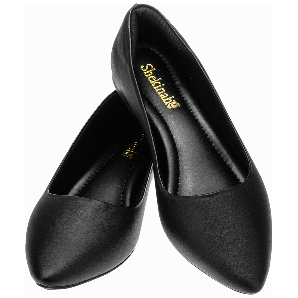 Detalhes do Sapatilha Feminina Bico Fino Macia Rasteira Shekinah Mule Sapato Social Moda Trabalho Básica