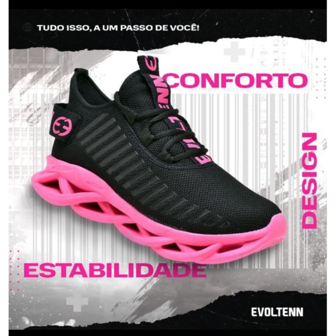 Tênis Feminino Maverick Esportivo Calce Fácil  Pratico Sem Cadarço Trança Moderno em Oferta na Shopee