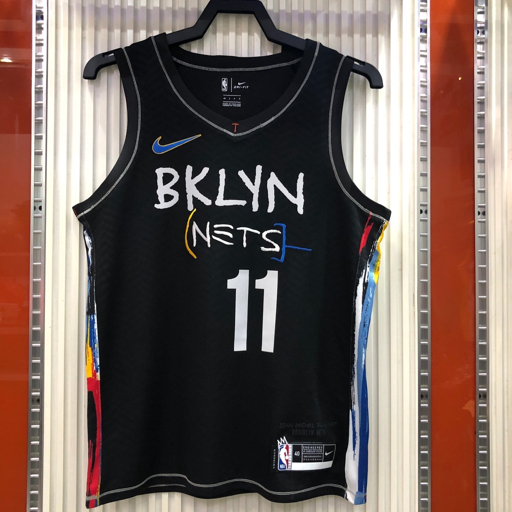 Kyrie Irving Não . 11 2021 Brooklyn Nets City Edition (Estilo Graffiti) Hot Press Camisa Esportiva De Basquetebol Qualidade AAA +