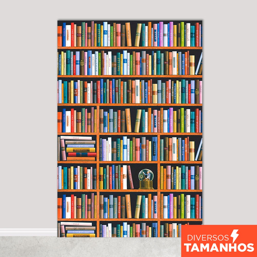 Fundo Fotográfico Volta às Aulas Escola Biblioteca Em Tecido FFB-125