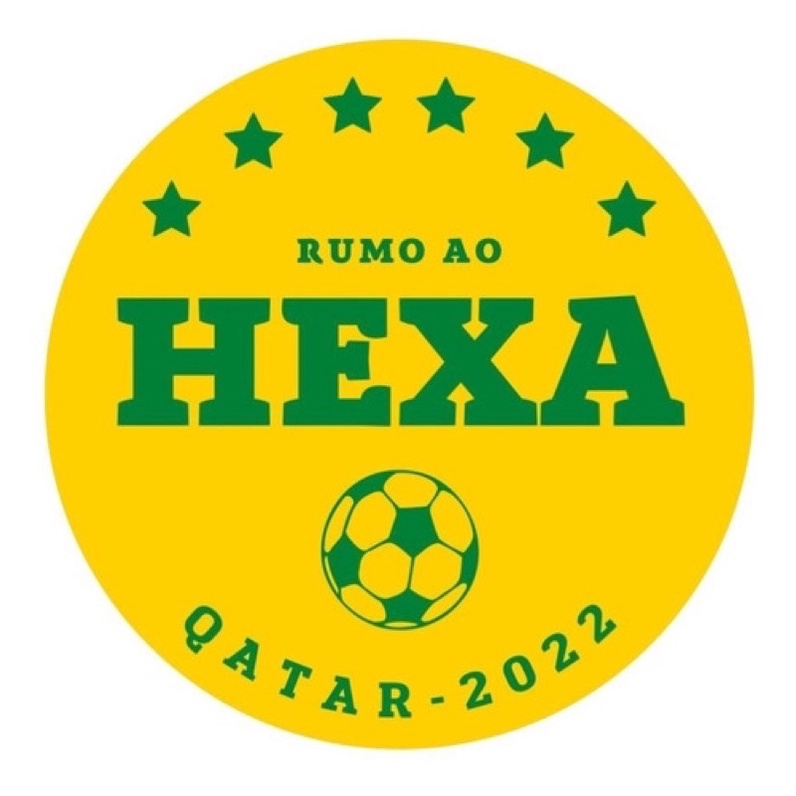 Adesivo Copa Do Mundo Rumo Ao Hexa Brasil 4x4cm Kit C/100 | Shopee Brasil