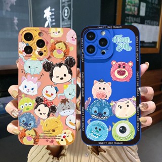 Para Samsung Galaxy A33 A53 A73 5G A32 A52S A72 A31 A41 A71 Ponto De Rato Fofo Casal De Rosto Monstro Capa Quadrada Protetora De Lente Completa