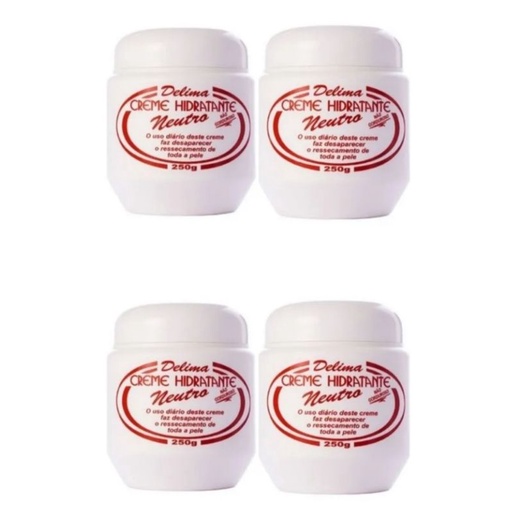 Kit  Creme Hidratante Delima (4 Unidades) - Suave Fragance em Oferta na Shopee
