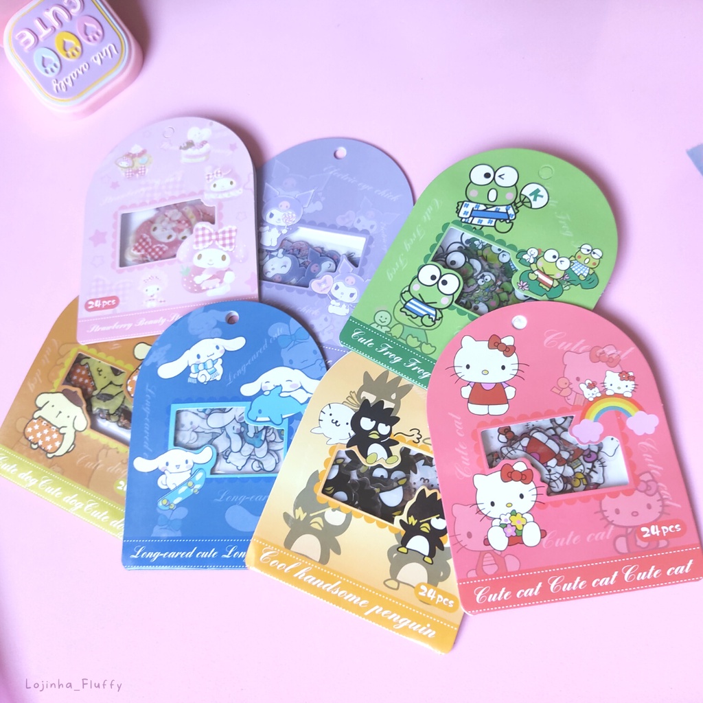 Compra online de Adesivos para colorir de rolo de personagens Sanrio 2
