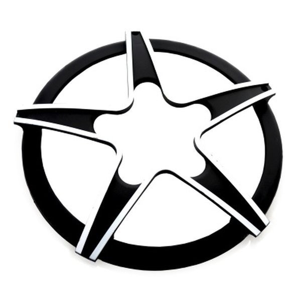 Tela Estrela Alto Falante 12 Polegadas Preto E Branca