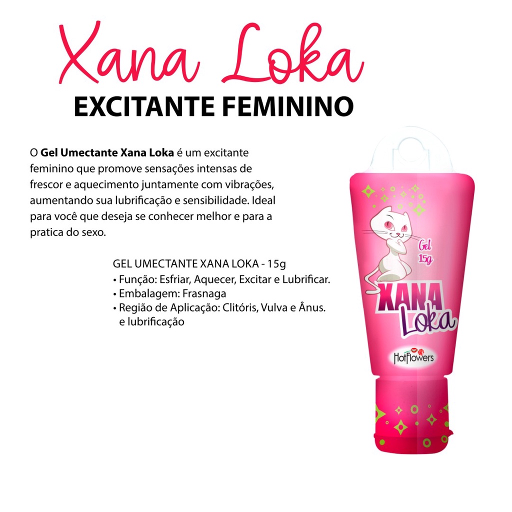 Gel Excitante Xana Loka Feminino Pronta Entrega Sex Shop Shopee Brasil 2727