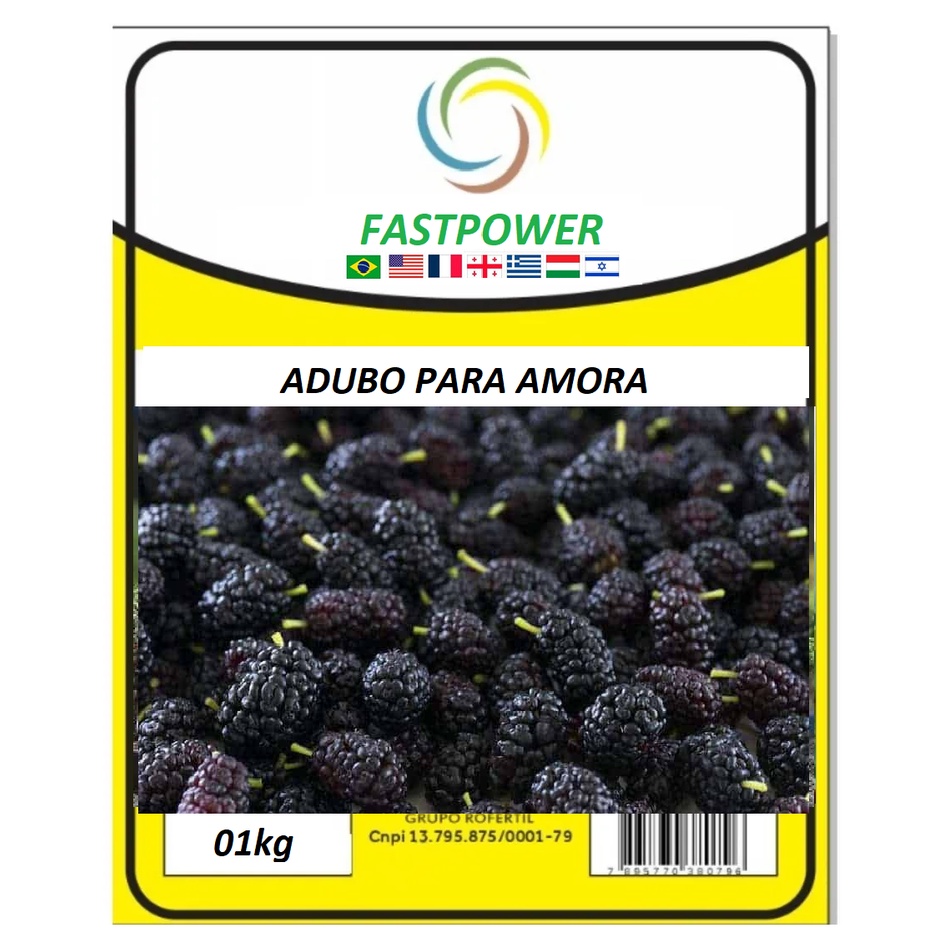 Adubo para Amora Amoeira 01kg em Oferta na Shopee