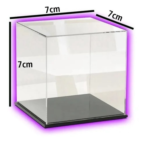 Expositor Caixa Acrílica Para Coleção Vitrine Cubo 7x7x7cm