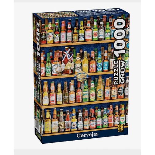 Quebra Cabeça Puzzle Grow Cervejas 1000 Peças | Shopee Brasil