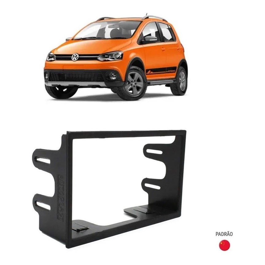 Moldura Painel 2 Din Vw Crossfox 2010 2011 2012 2013 2014