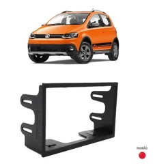 Moldura Painel 2 Din Vw Crossfox 2010 2011 2012 2013 2014