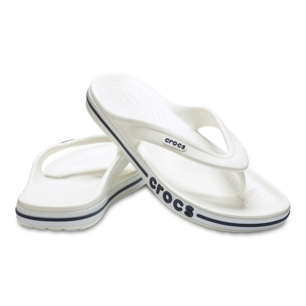 Chinelo crocs bayaband flip white/navy · foto 2