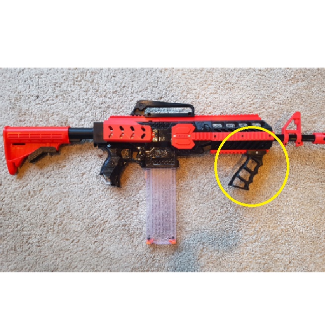 Grip para nerf modelo militar light