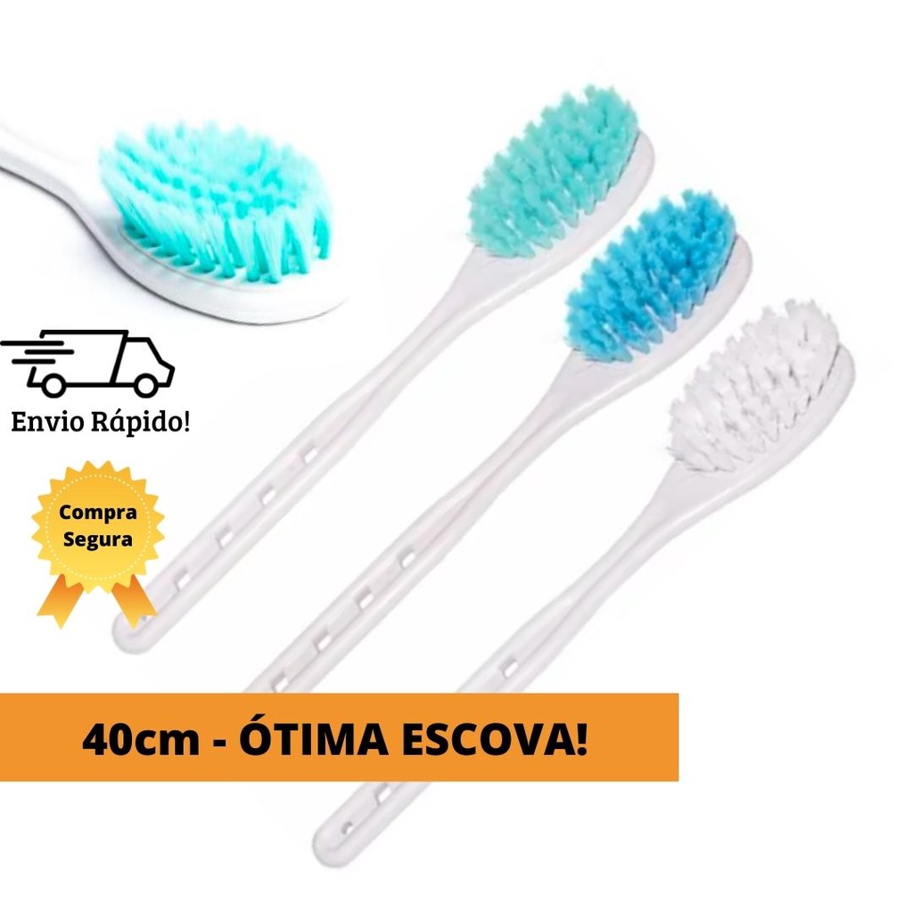 Escova de Banho para as Costas Cabo Longo Massageadora