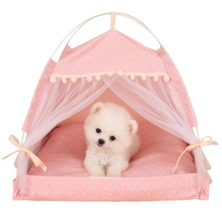 Casa De Tenda Para Animais De Estimação Fechada Gatos E Cães Cama Interior Dobrável Portátil Shu Pet em Oferta na Shopee