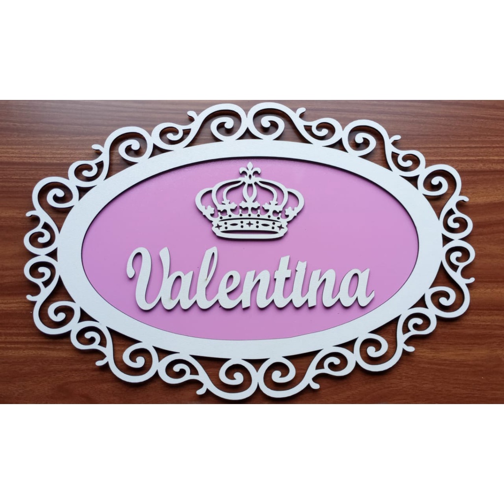 Placa maternidade personalizada arabesco menina/menino