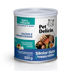 Ração Úmida Pet Delícia Gatos Sênior Happy Oldies - 320g