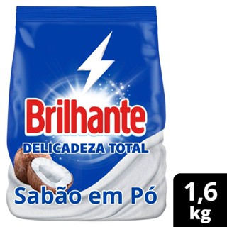 Sabão em Pó Brilhante Delicadeza Total 1,6kg