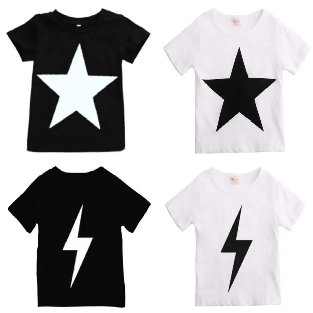 Camiseta Infantil Estilosa Algodão Street Moderno Manga Curta T-shirt Skate Blusa Básica em Oferta na Shopee