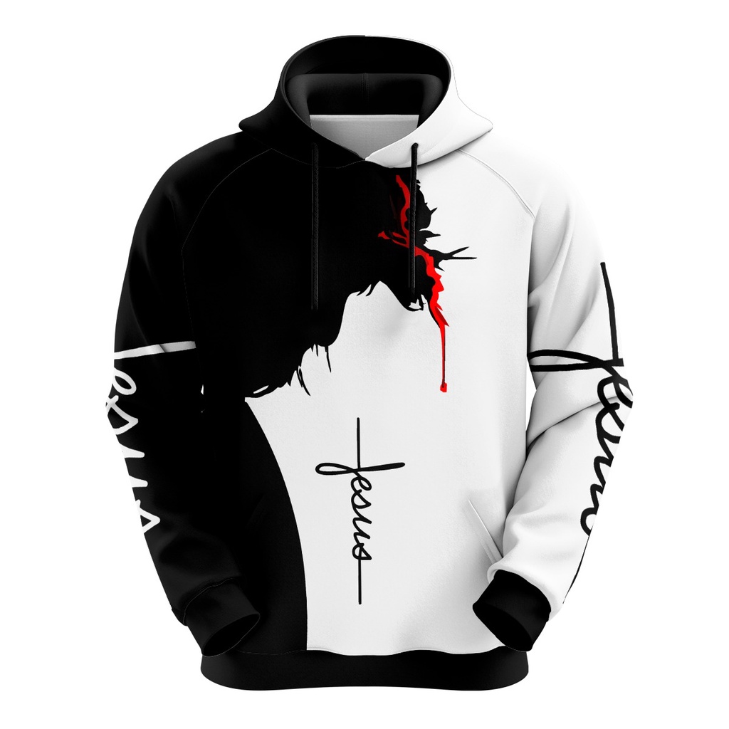 Blusa Moleton Gospel Jesus Fé Cristã Fiel Bíblia Premium