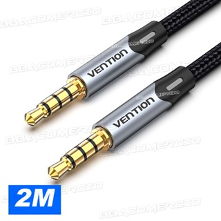 Cabo Auxiliar P3 X P3 2m Estéreo Hifi 2m Banhado A Ouro