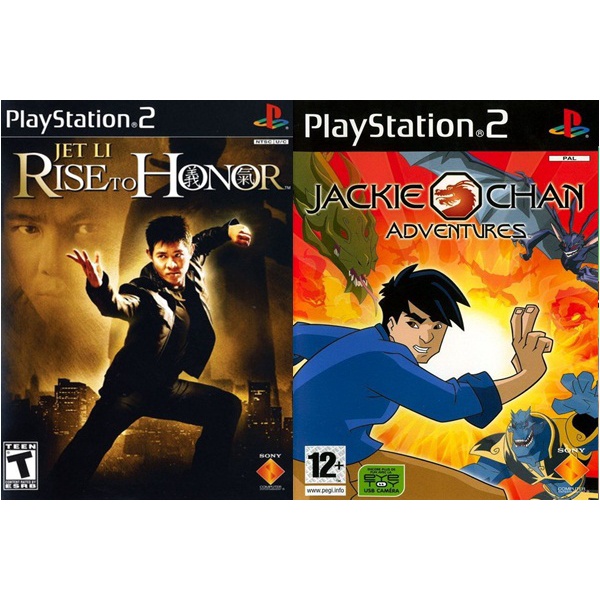 Kit Jet Li Rise To Honor + Jackie Chan Adventures (PS2)