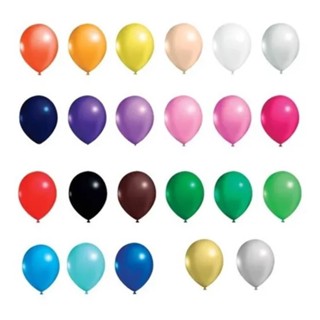 Kit 100 Unid Balão Bexiga Látex Festa Decoração Tamanho 9