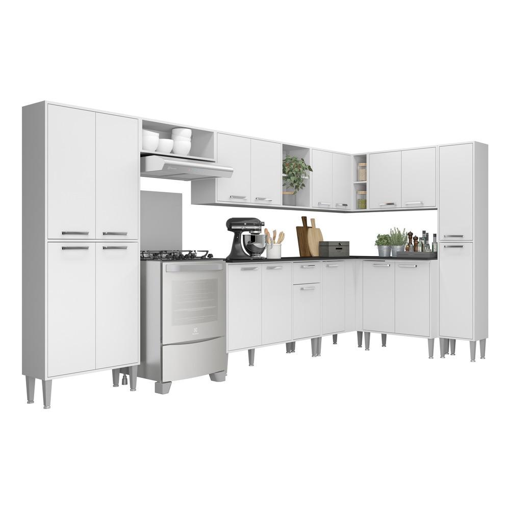 Cozinha Completa c/ Armário e Balcão Xangai Rock Multimóveis em Oferta na Shopee