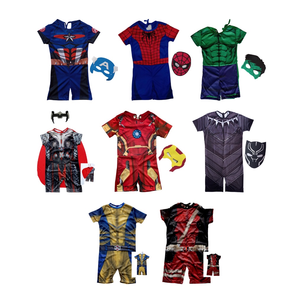 Roupa Infantil Fantasia Festa Aniversário Super Heroi Marvel