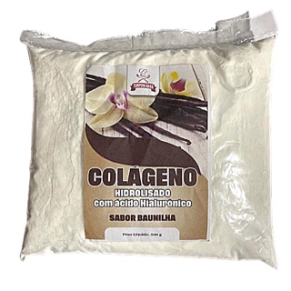 Colágeno Hidrolisado Sabor Baunilha Com Ácido Hialurônico  Premium Tempera Brás Natural