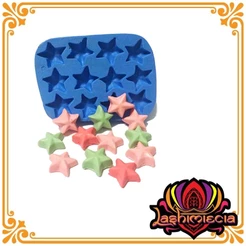 Molde de Silicone estrela 12 cavidades