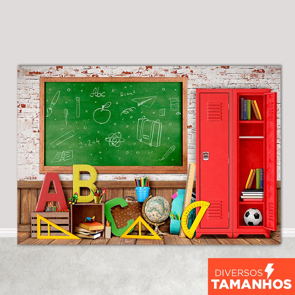Fundo Fotográfico Formatura Sala de Aula Volta às Aulas Escola Painel Em Tecido Sublimado em Oferta na Shopee